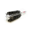 Professional Round hair Brush Natural Boar Bristle Size Large (Silver)