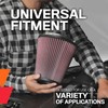 K&N High-Flow Original Lifetime Universal Clamp-On Air Filter: Performance, Premium,