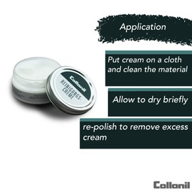Cleaning Leather Cream by Collonil - Nourishing Leather Care Cream with Nourishing Oils - Ideal for Fine Smooth Leather - Made in Germany - 2.02 Fl Oz