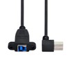 chenyang Printer Cable,USB 3.0 Type B Male to Female 90
