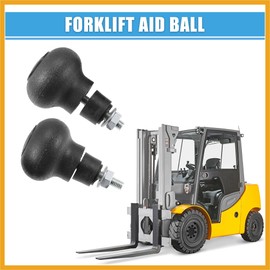 Partuto 2pcs Steering Wheel Knob 8mm Screw Steering Wheel Knob for Forklift Replacement