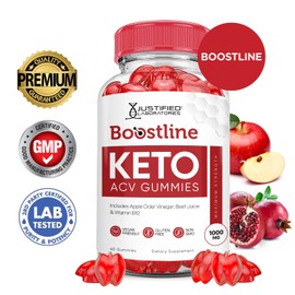 Justified Laboratories Boostline Keto ACV Gummies Advanced Formula 1000MG Boost Line Keto Gummies Apple Cider Vinegar Formulated with Pomegranate Beet Juice Powder B12 Vegan Non GMO 60 Gummys