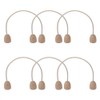 CHGCRAFT 6Pcs Cotton Rope Croquet Wickets with Wood Base for