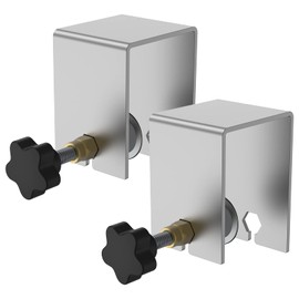 2/4Pcs Cabinet Installation Clamp Stainless Steel Drawer Fixing Clip Adjustable Cabinet Hardware Jig Portable Front Drawer Woodworking Clamp Tool for Carpenter Cabinets Frame Installing(2PCS,Silver)