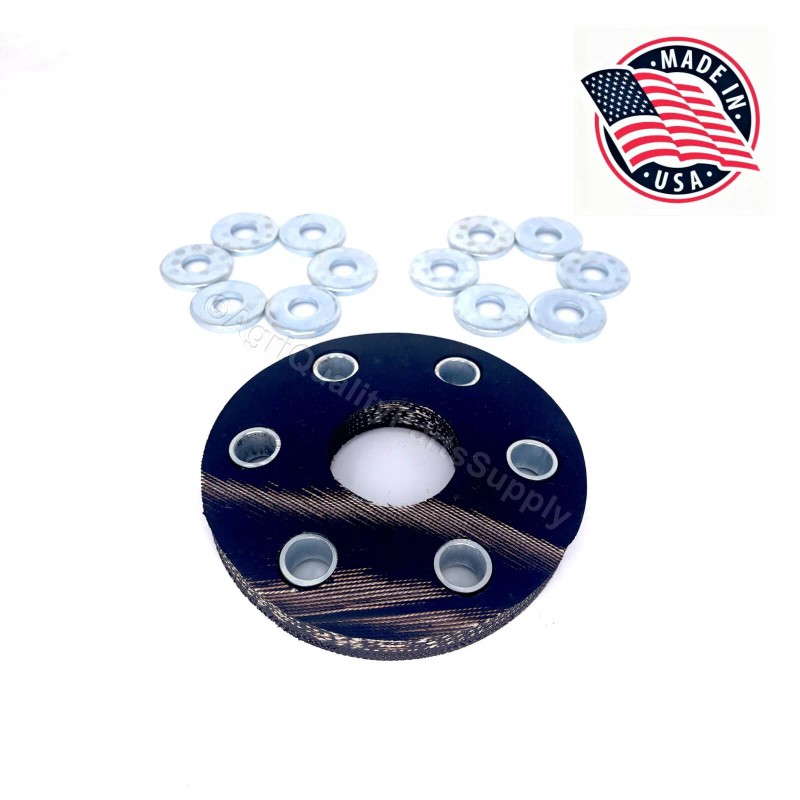 Rhino Rotary Cutter Flex Coupler Rubber Disc Kit 00762215, 0076647A,