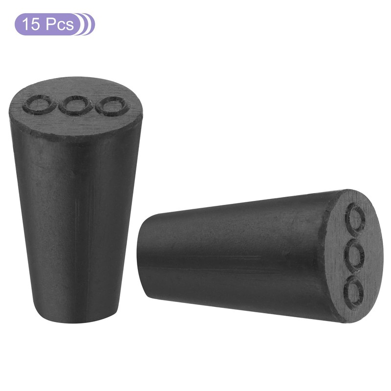 MECCANIXITY Rubber Tapered Plug 8mm to 13mm Solid Test Tubes