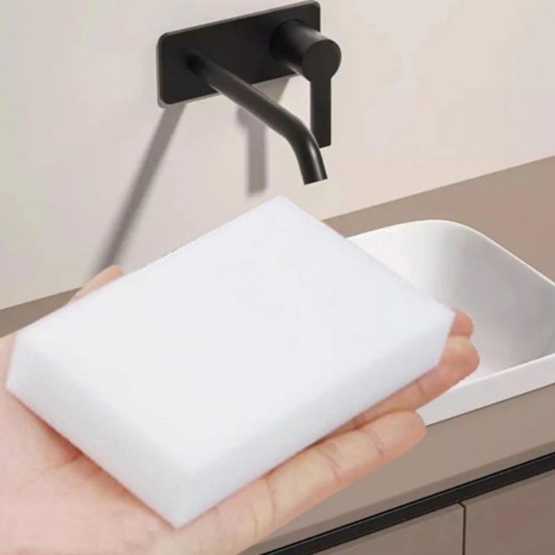 Esshogo 10 Pcs White Magic Sponge Eraser Dirt Proof Magic