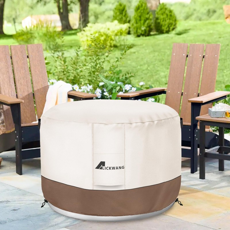 Fire Pit Cover for Solo Stove Bonfire,600D Tear-Resistant Heavy Duty