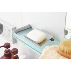 Yoshikawa 1621071 Soap Stand, Stainless Steel, Bath, Made in Japan, Silver, 3.9 x 3.1 x 1.0 inches (10 x 8 x 2.5 cm)