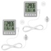 Refrigerator Thermometer Freezer Alarm Digital Freezer Thermometer Fridge Thermometer with