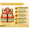 AdirPro Surveyor Safety Vest with Pockets - High visibility Reflective