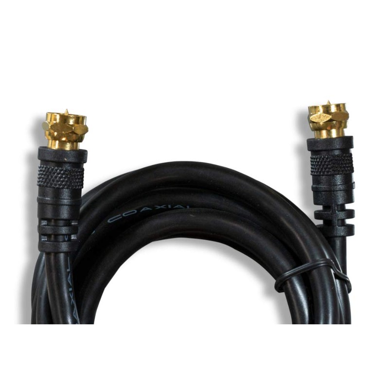 Cablelera ZCTTFDMM-03 RG-6 Coaxial Cable with F Type Screw-On Gold
