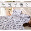 RUVANTI 100% Cotton Full Size Bed Sheets, 4 Pieces, Soft