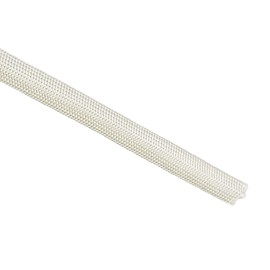 uxcell Insulation Braid Sleeving, 9.8Ft-7mm High Temp Fiberglass Sleeve White