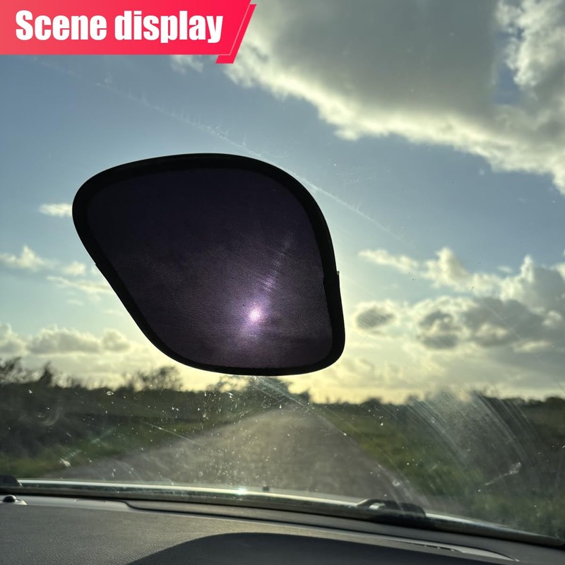 ZIMISI Miniature Static Cling Car Window Shades, UV Rays Block