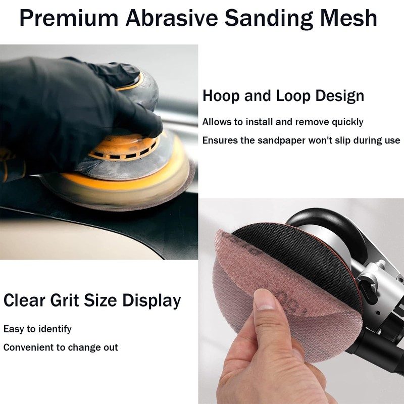 9 inch Mesh Abrasive Sanding Disc Dust Free Hook and