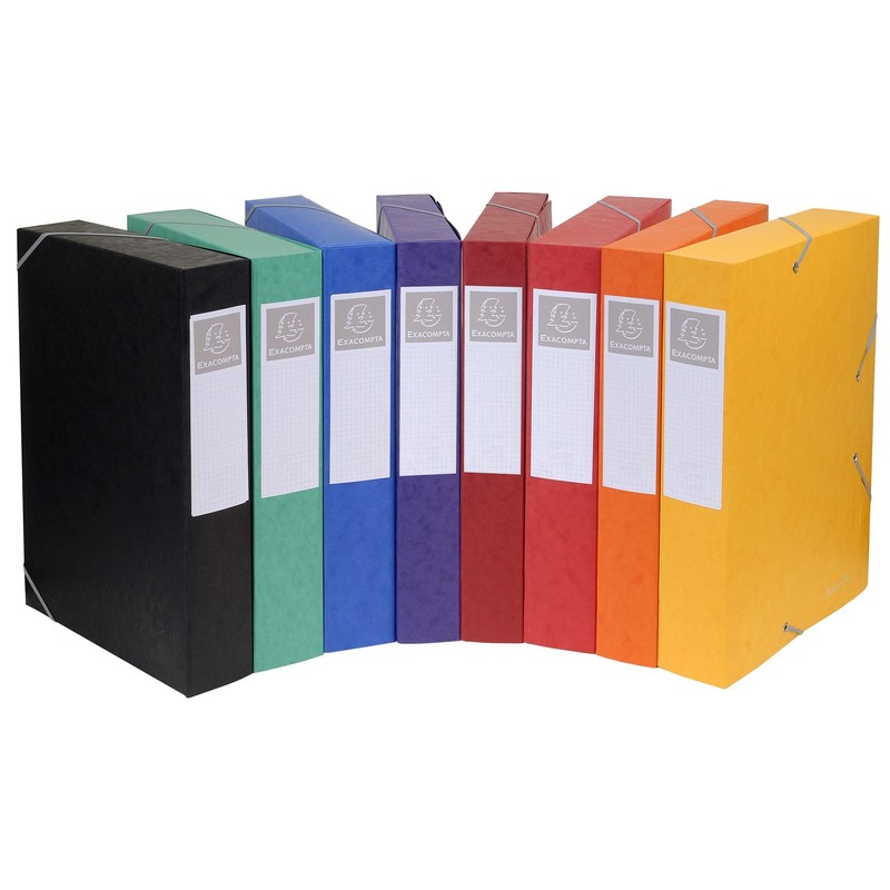 Exacompta Exabox 50401E 1 Filing Box with Elastic Bands Made