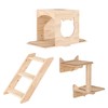 MIUZMORE Cat Wall Shelves Set - Wall Mounted Cat Furniture