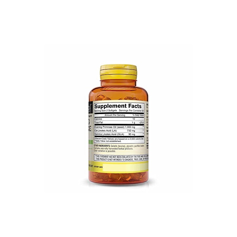 Mason Vitamins Evening Primrose Oil Woman's Health Softgels, 60 Count