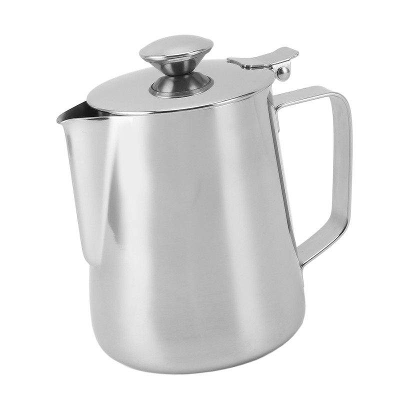 Milk Frothing Cup Thickened Stainless Steel Comfortable Handle Coffee Steaming