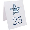 Starfish Wedding Table Numbers, 1-15, Double Sided, Tent or Use