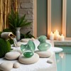 2Pcs Gua Sha Facial Massage Tools, Green Stone Set, Mushroom