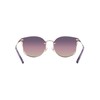 Coach HC7151D Sunglasses, Shiny Rose Gold/Transparent Purple, 63 mm