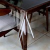 Newthinking Transparent PVC Table Cloth, Wipeable Clear Waterproof Plastic Tablecloth,