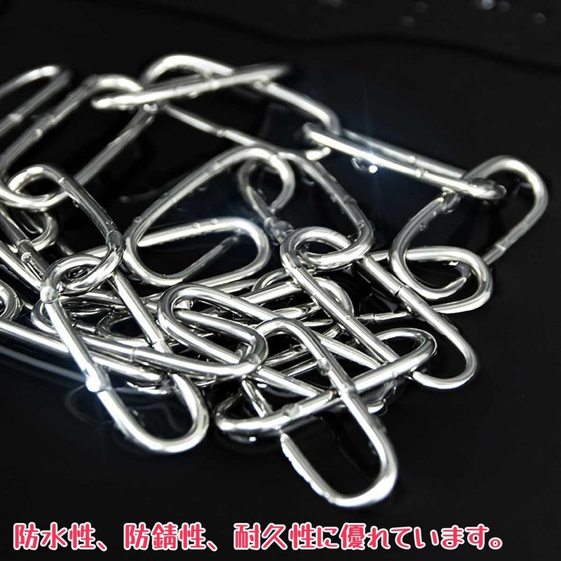 Clothesline Stainless Steel with Hooks, Rust Resistant, Laundry Chain, Hanging