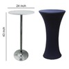 TC LUDUAN 2 Pack 24x43 Inch Navy Blue Spandex Cocktail