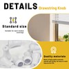 Bagentry 25 Pcs White Plastic Blind Pull Cord Knobs Drops