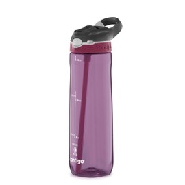 Contigo Ashland Autospout Water Bottle with Straw, 720 ml Large BPA-Free Plastic Water Bottle, Leak-Proof, Ideal for School, Work, Sports, Bike, Hiking