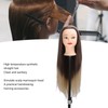 Training Head Long Soft Hair Hairdressing Styling Mannequin Head Hat