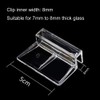 lasenersm 6 Pieces 8mm Acrylic Aquarium Cover Clip Aquarium Fish