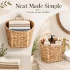 Set of 2 Woven Hanging Wall Basket for Organizing and