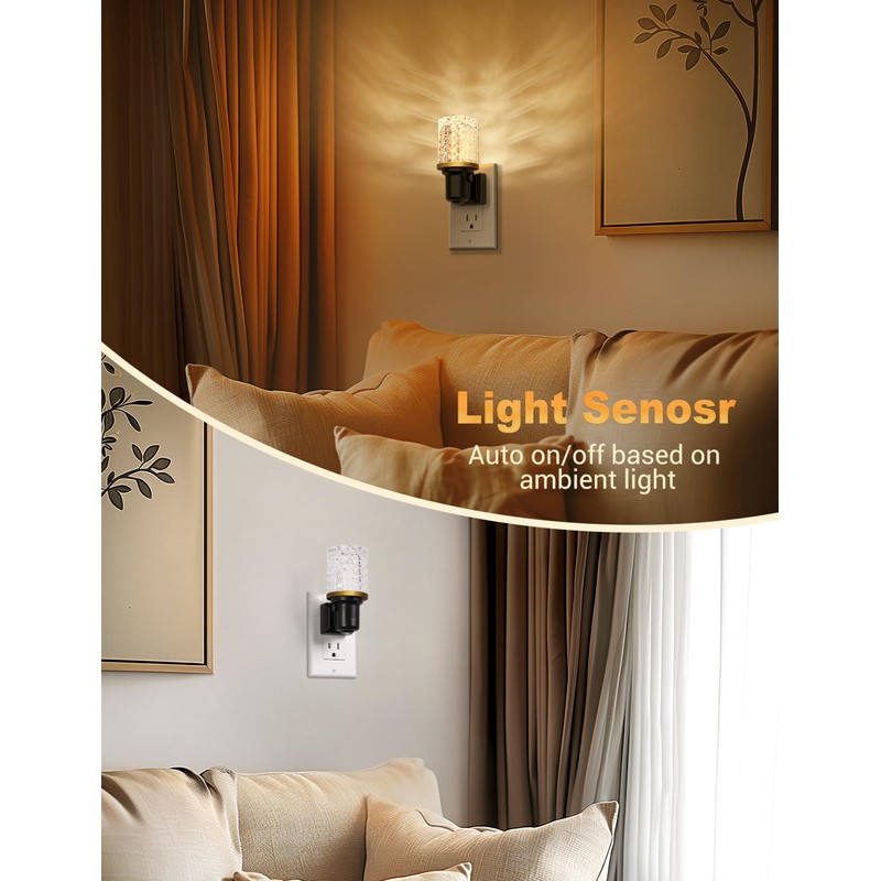 JandCase LED Night Light, Dimmable Night Lights Plug into Wall,