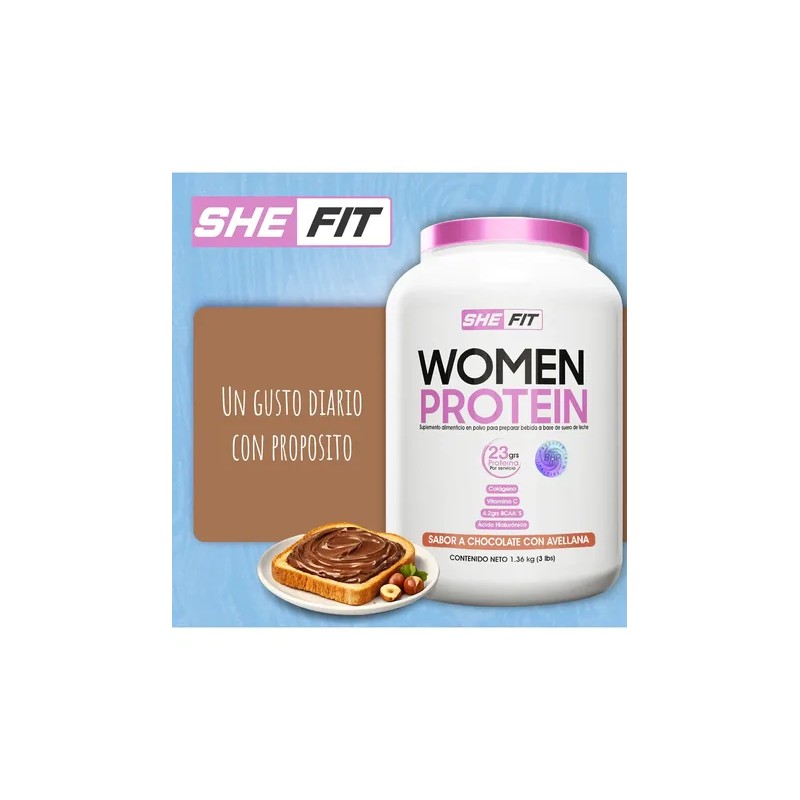Bhp Women Protein Choco Avellana Low Carb Suero Leche 3lb