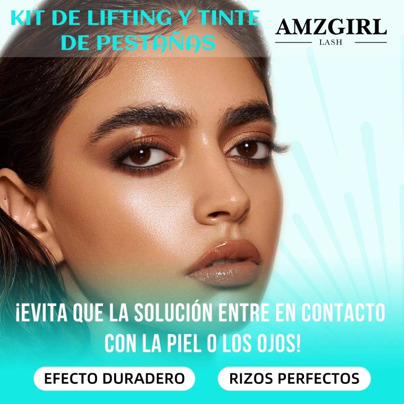 Kit Lash Lifting Y Tinte Para Pestañas Rizado Naturales