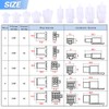 Glarks 700Pcs 2.8mm 2 3 4 6 9 Pin Plug