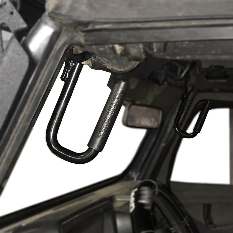 Black Solid Steel Front Grab Handles Bar Compatible for 1997-2006