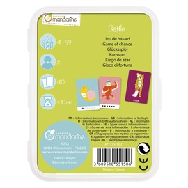 Avenue Mandarine CO150C Kartenspiel Wettrennen, ideal für Kinder ab 4 Jahren, 40 Karten, 1 Pack