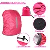 Waterproof Backpack Cover with Reflective, 15L-25L Rucksack Rain Cover with