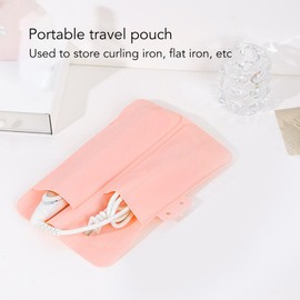 Bolsa Portátil Resistente Al Calor del Soporte de la Plancha de Pelo de la Estera del Rizador del Silicón para el Viaje