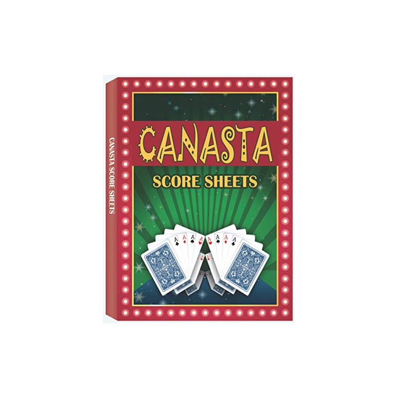 Canasta Score Sheets: Canasta Blank Score Sheet Notebook