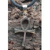 Kiss of Leather Delicate Ankh Pendant Made of 925 Sterling