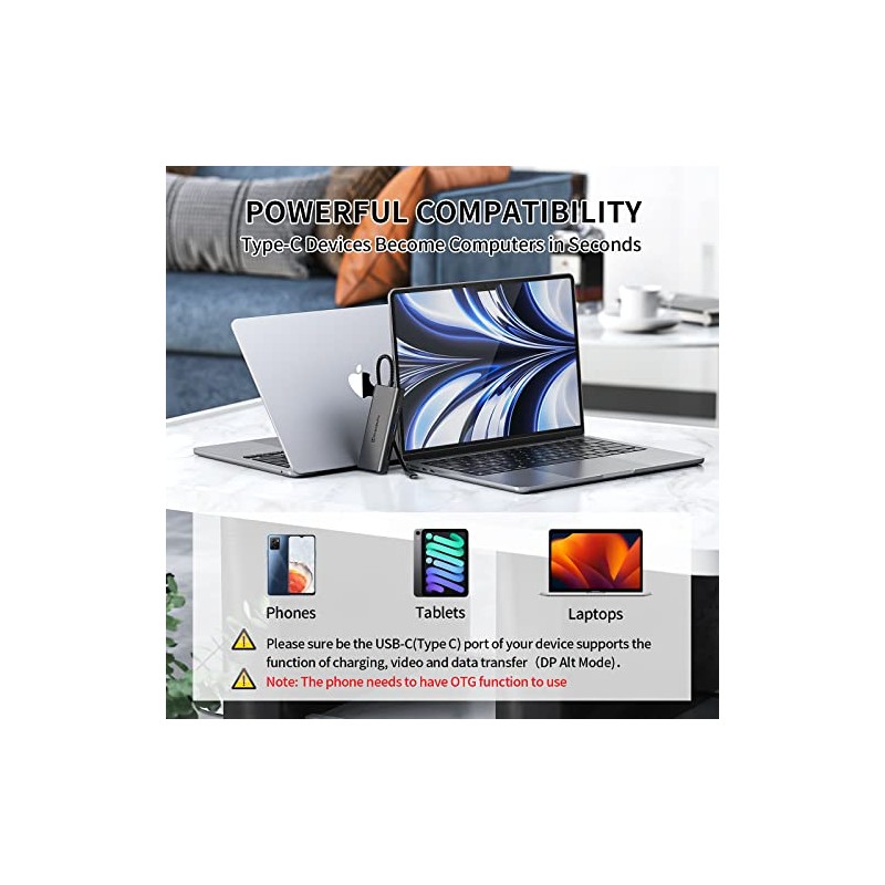 Minisopuru Hub USB C 7 en 1