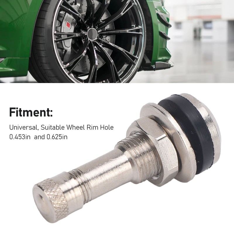 TR416 Tire Valve Stem 1.5 Inch Chrome Plated Clamp In
