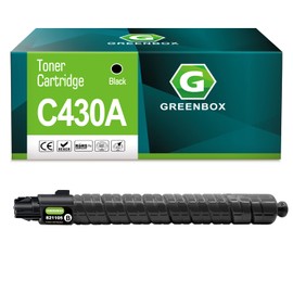 GREENBOX Compatible C430A High-Yield Toner Cartridge Replacement for Ricoh SP C430 C430A 821105 for SP C440DN C430DN C430 C431DN C441DN Printer (1 Black )
