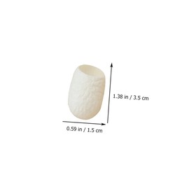 DOITOOL 30pcs Finger Cot Facial Cleanser Balls Fresh Silk Ball Peeling Silkworm Balls Facial Cleaning Ball Facial Blackhead Cleaning Beauty Face White Silkworm