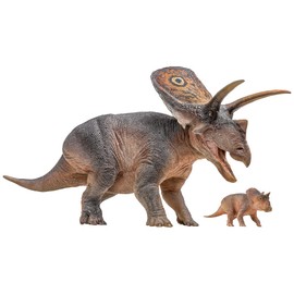 PNSO Dinosaur Museums Series (Torosaurus Aubrey&Dabei 1:35Scientific Art Model)
